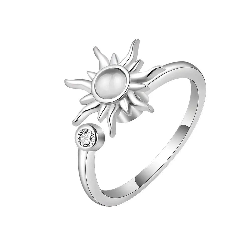 Radiant Bloom Fidget Ring