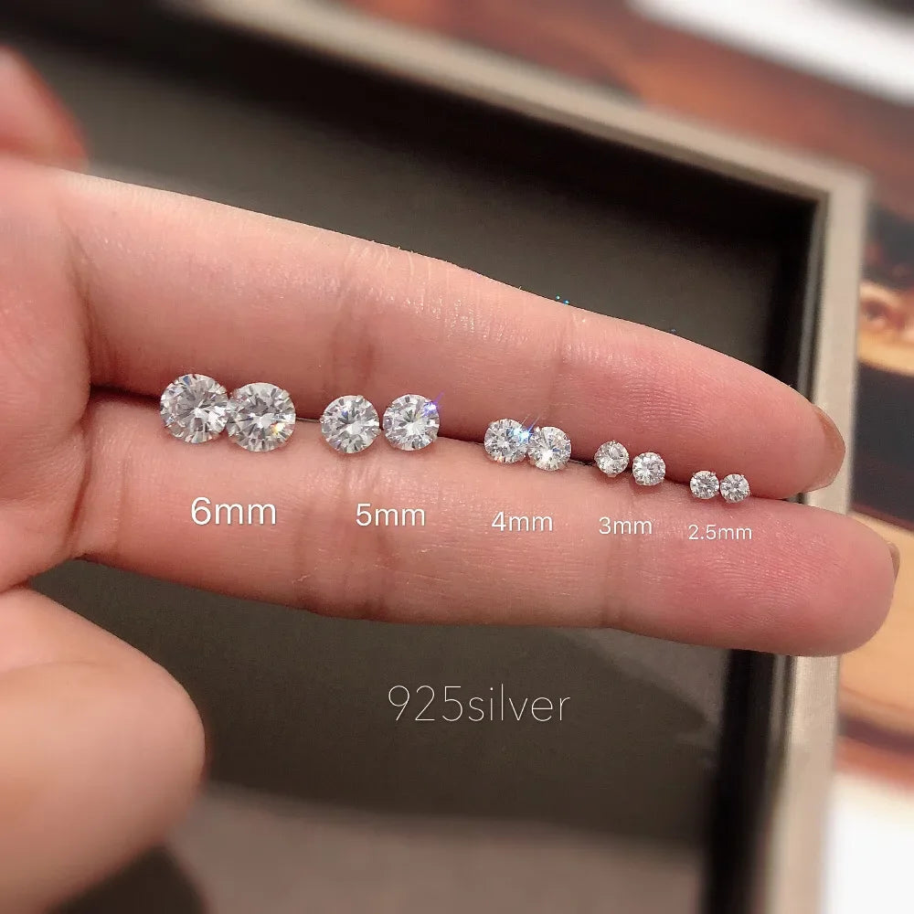 Tiny Shine Silver Earrings