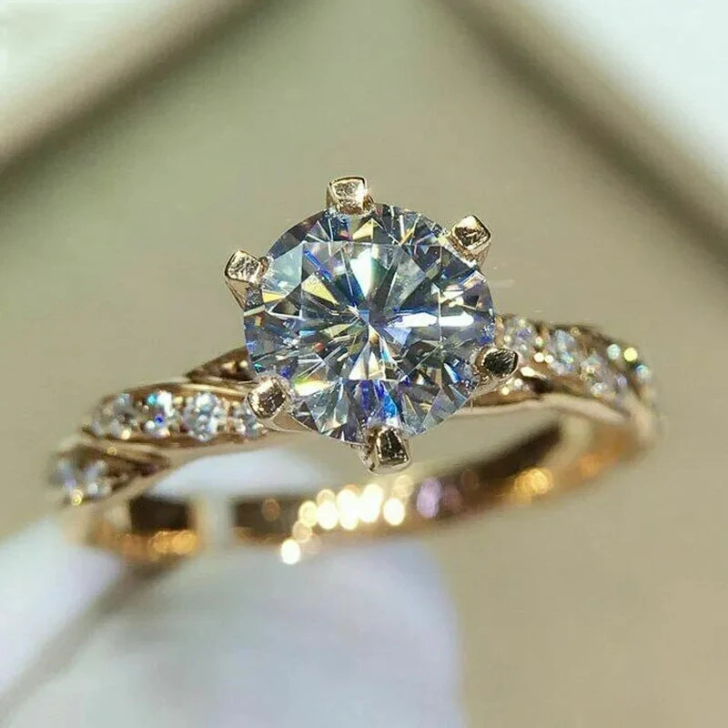 Huitan Infinity Sparkle Eternity Ring
