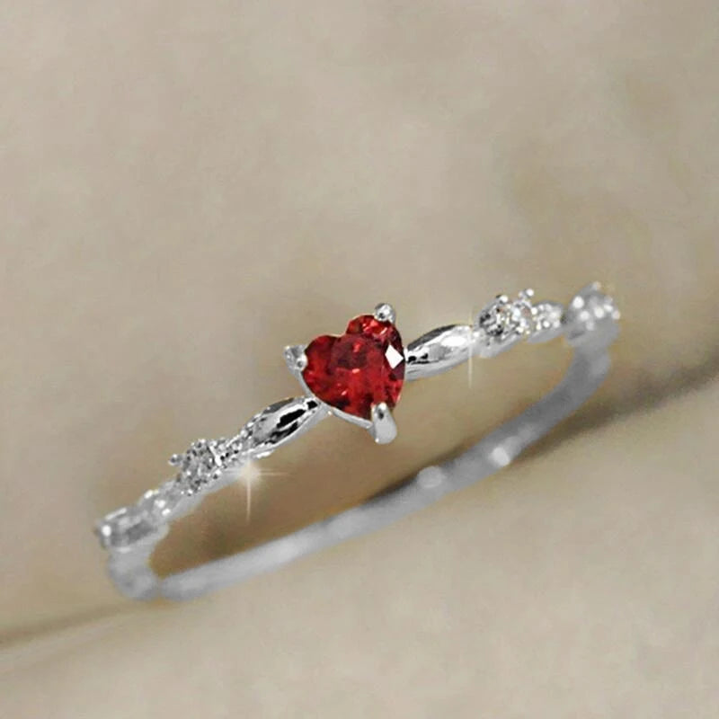 Red Bloom Love Ring