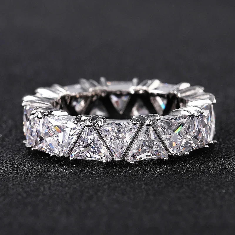 Forever Spark Triangular Zircon Ring