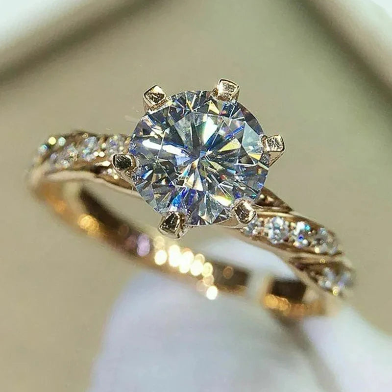 Huitan Infinity Sparkle Eternity Ring
