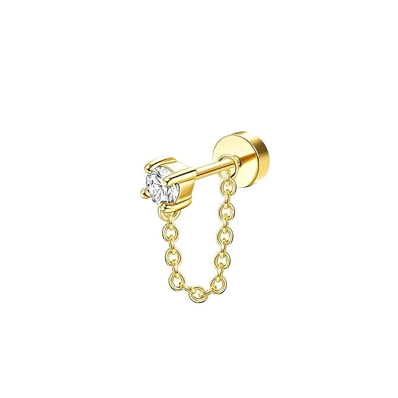 Chic Harmony Hoop Studs