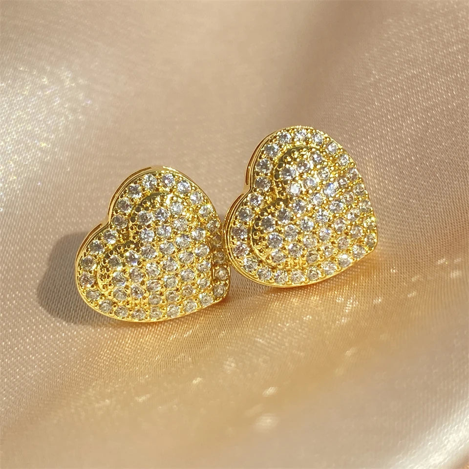 Loving Heart Sparkle Studs