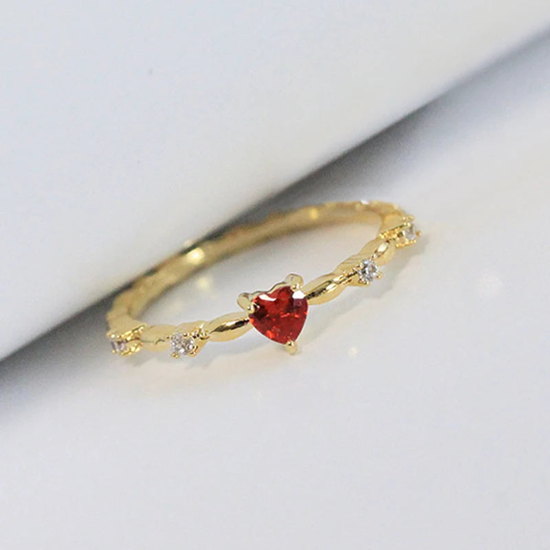 Red Bloom Love Ring