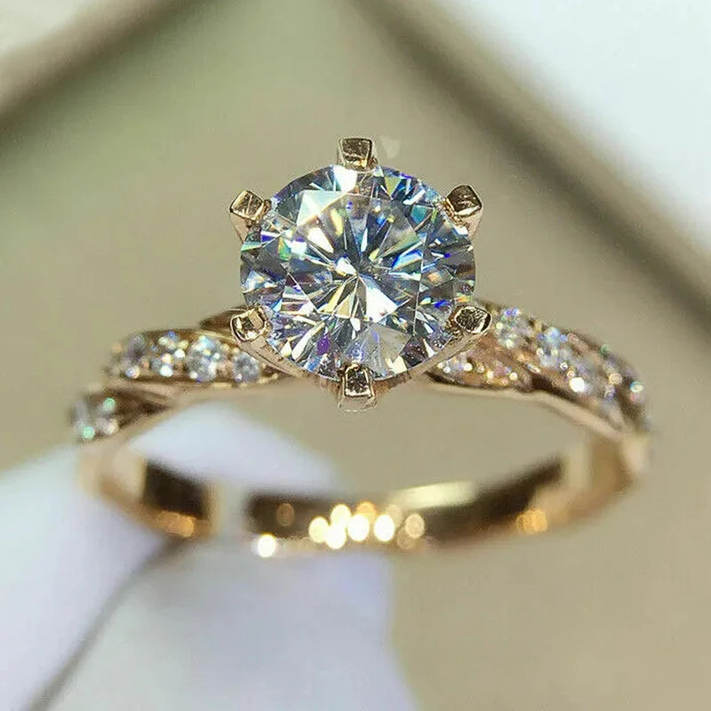 Huitan Infinity Sparkle Eternity Ring