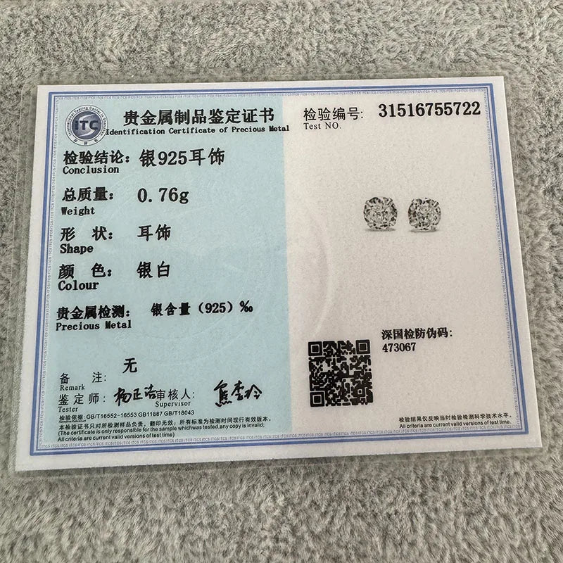 Tiny Shine Silver Earrings