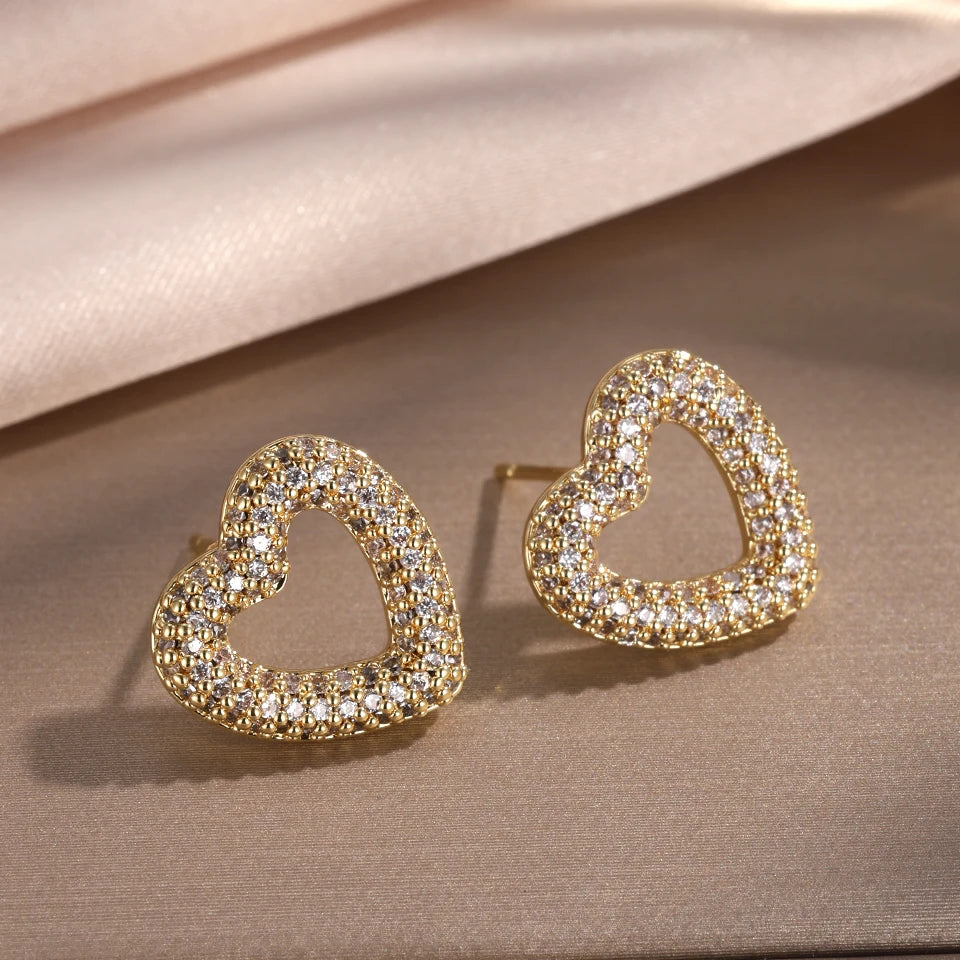 Loving Heart Sparkle Studs