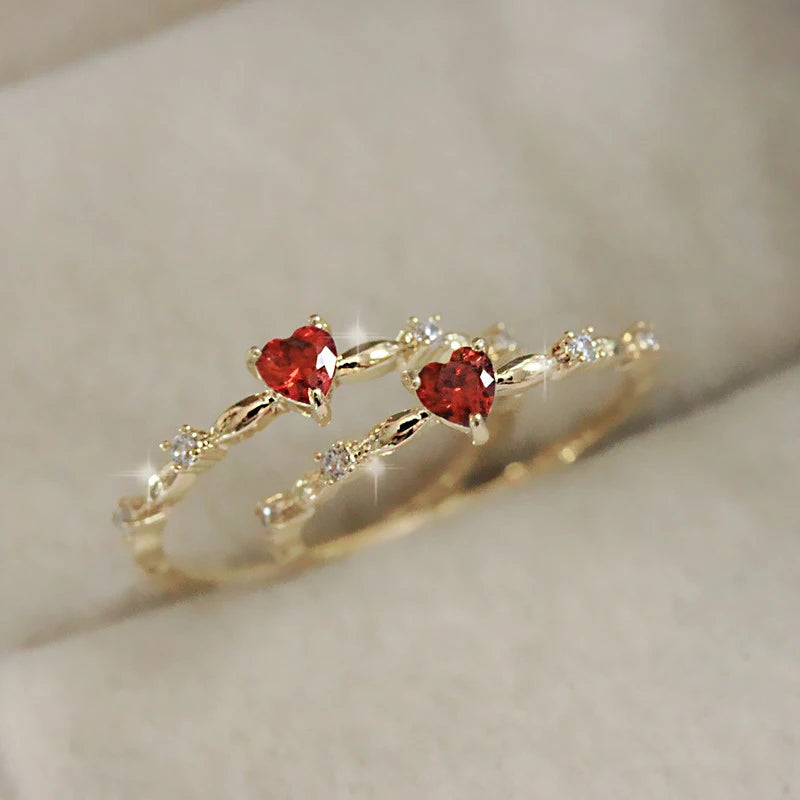 Red Bloom Love Ring