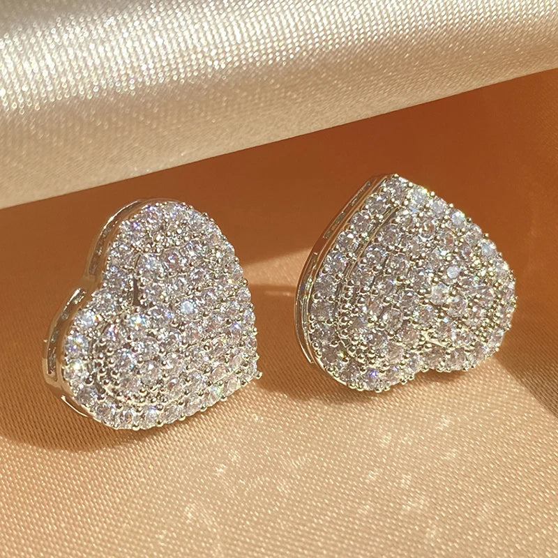 Loving Heart Sparkle Studs