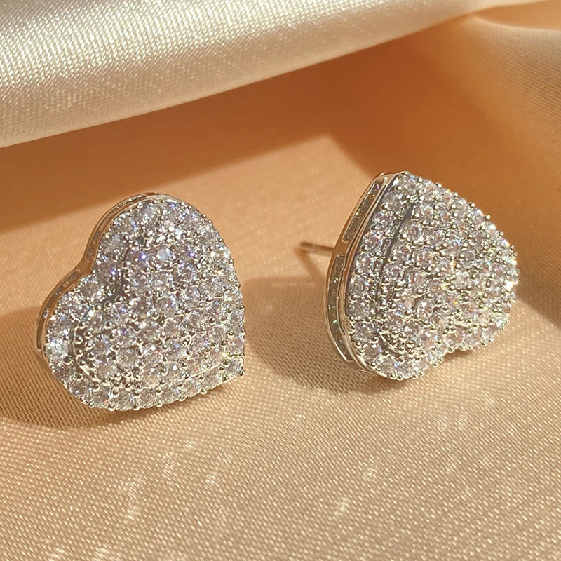 Loving Heart Sparkle Studs