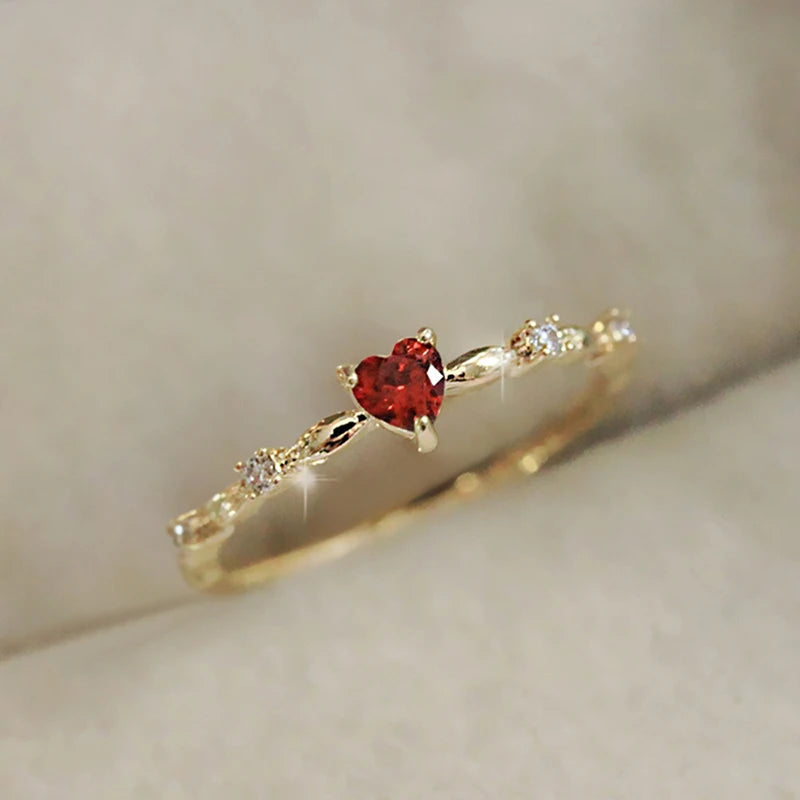 Red Bloom Love Ring