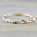 Huitan Pure Twist Crystal Band