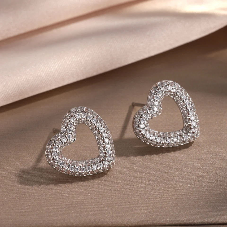 Loving Heart Sparkle Studs